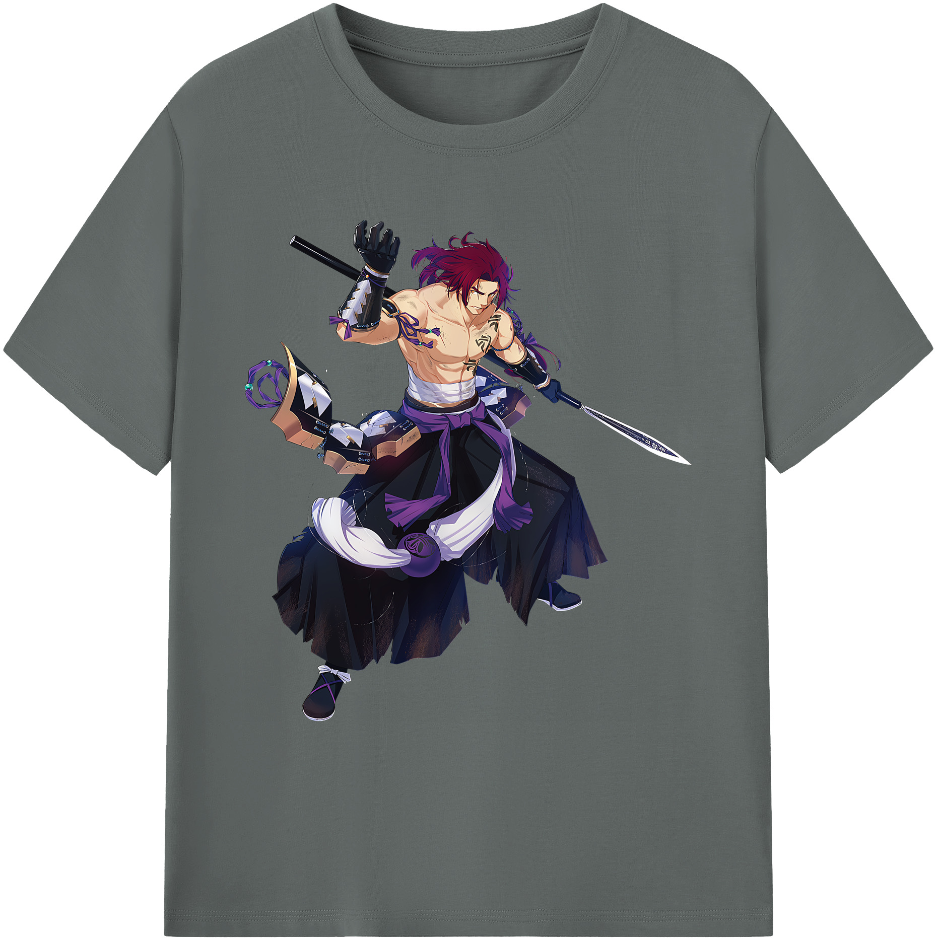 （画像用） 刀剣乱舞 Touken Ranbu 綿100％ メンズ半袖Tシャツ｜肌触りやわらか＆通気性
